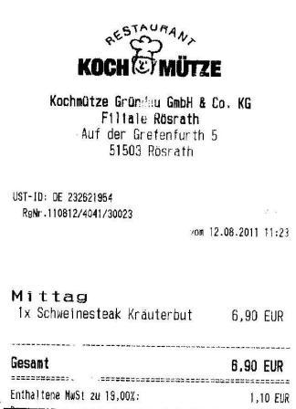 vtus Hffner Kochmtze Restaurant